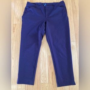 Eggplant stretch ponte pants